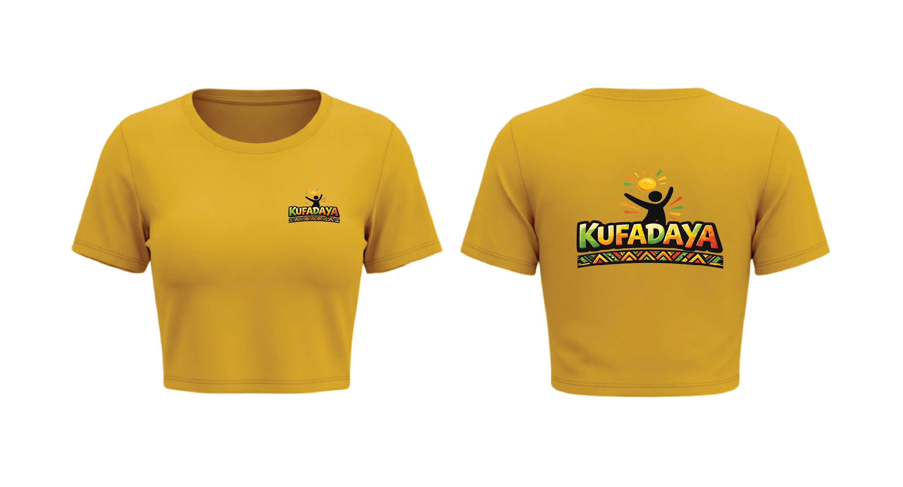 Kufadaya Crop Top - Golden Yellow